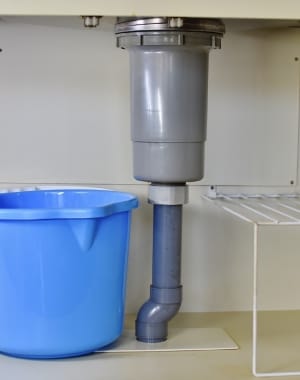 排水管から水漏れ
