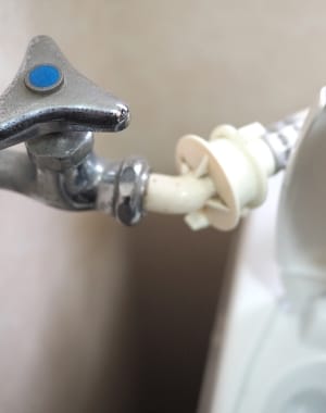洗濯蛇口の水漏れ
