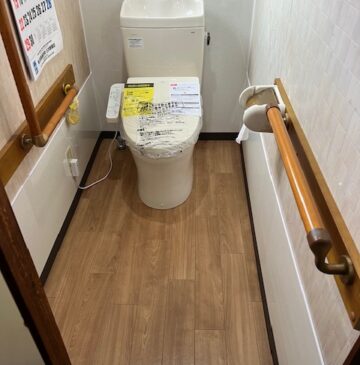 群馬県太田市トイレの水漏れ床腐食修繕工事後写真