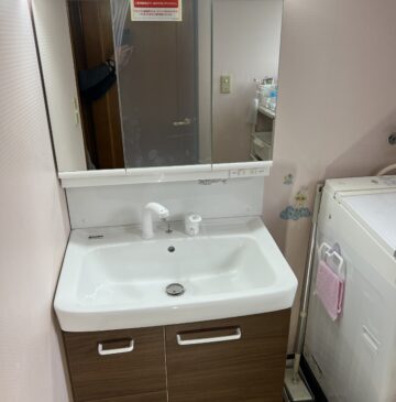 埼玉県越谷市にて洗面蛇口水漏れ修理工事後写真