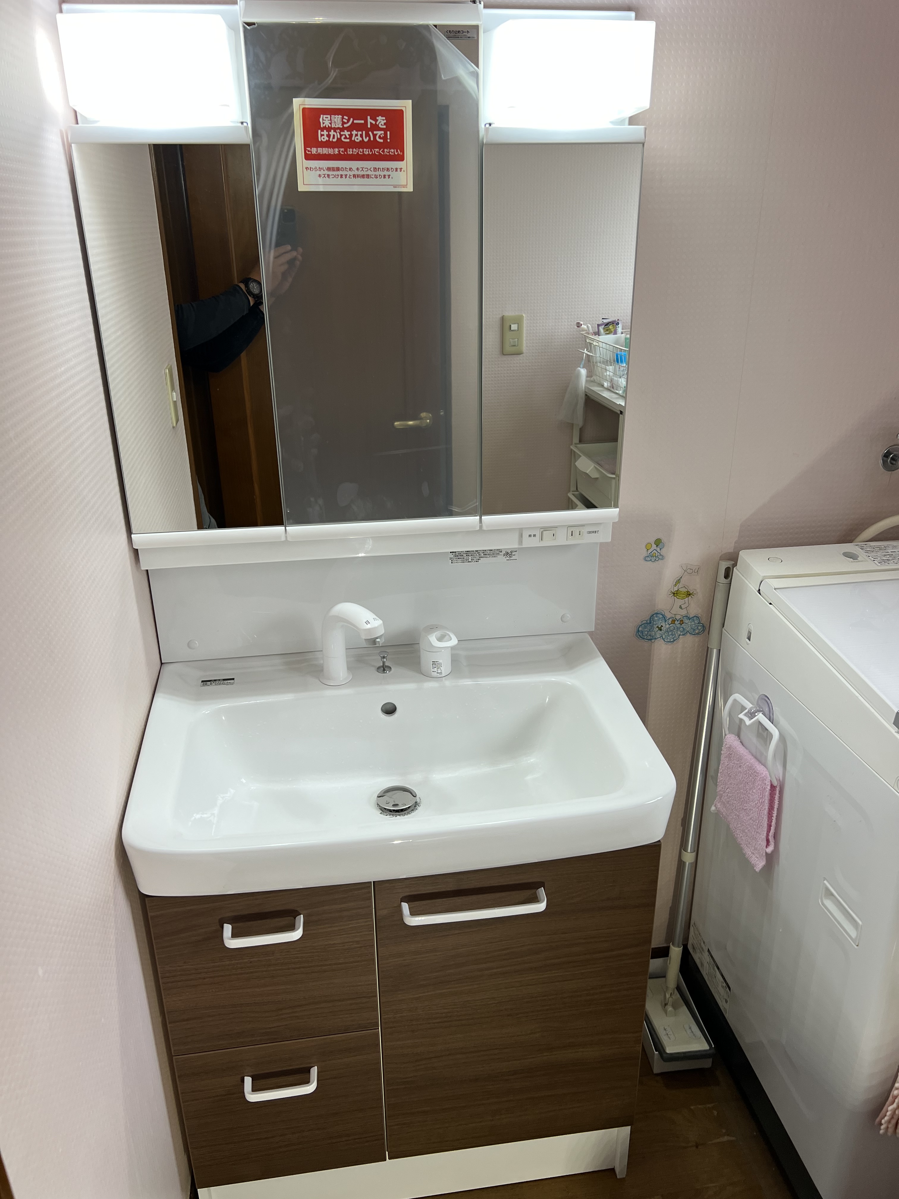 埼玉県越谷市にて洗面蛇口水漏れ修理工事後写真